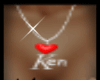 (a) Ken heart neckless