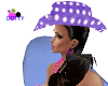 purple dot cowgirl hat