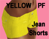 c] Yellow Jean Shorts PF