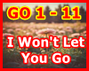 I Won't Let You Go