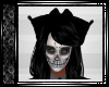 Black Jeweled Skull Head