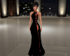 (S)Asian black gown