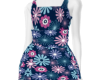 Navy Flower Dress
