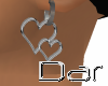 DAR Dbl Heart Earrings