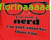 f* nerd shirt red male