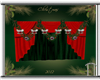 Red and Green Curtains