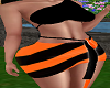 Black /Orange Skirt +Top