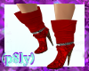 (p8ly) Western Boot Red