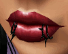  PVC Spiked Lip Rings