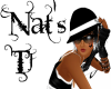 Natty's hat black white