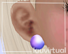 Kids earrings purple