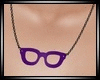 {D} Purple Glasses Neck.