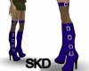 (SK)Blue Buckle Boots