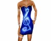 KQ Refl. Blue Note Dress