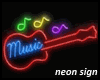 Neon Music sign
