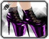 *S Neon Purple Boots