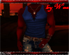 Muscled Blue Tied Vest