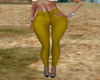 S4E Mustard Leather Pant