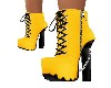 YELLOW CHAIN BOOTS