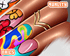 q.Rainbow Klaws Nails XL