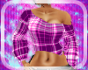 $TM$ Pink Plaid Sweater