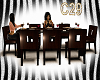 (C29) DINNER TABLE BROWN