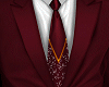 garnet suit starry tie