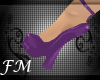 {fm} pvc heels purple