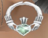 Green Heart earrings v2