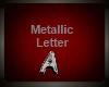 Silver Metallic Letter A