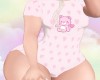 S! Pink bear onesie
