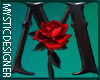Gothic Rose Letter M