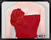 Cz🥀Roses dress  Red