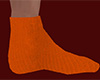 Orange Knit Socks (M)