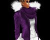 Purple Wool Hoody Jacket