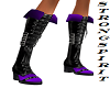Purple+Black boots