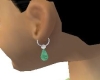 emerald sparkle earrings