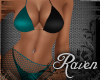 *R* Crochet Kini Teal