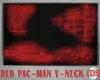 *iDS*Red Pac-Man V-Neck