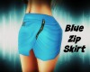 *S* Blue Zip Skirt