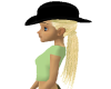 Cowgirl Hat w/blond hair