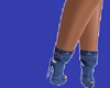 skyblue leather boots