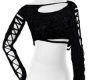 Sweater Crop BLK - PA