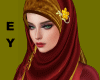 EY Red Gold Hijab