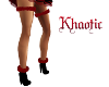 x-mas shoes and garter