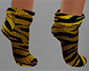 Yellow Tiger Stripe Socks (F)