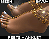 ! feet w. anklets DRV.