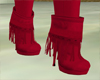 Frenge Red Boots