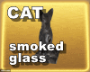 Black Cat Statue Glass