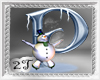 ~2T~ P  Letter Snow Man
